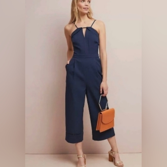 ⭐BRAND NEW: Adelyn Rae Cropped Wide Leg Jumpsuit⭐ - Picture 1 of 9